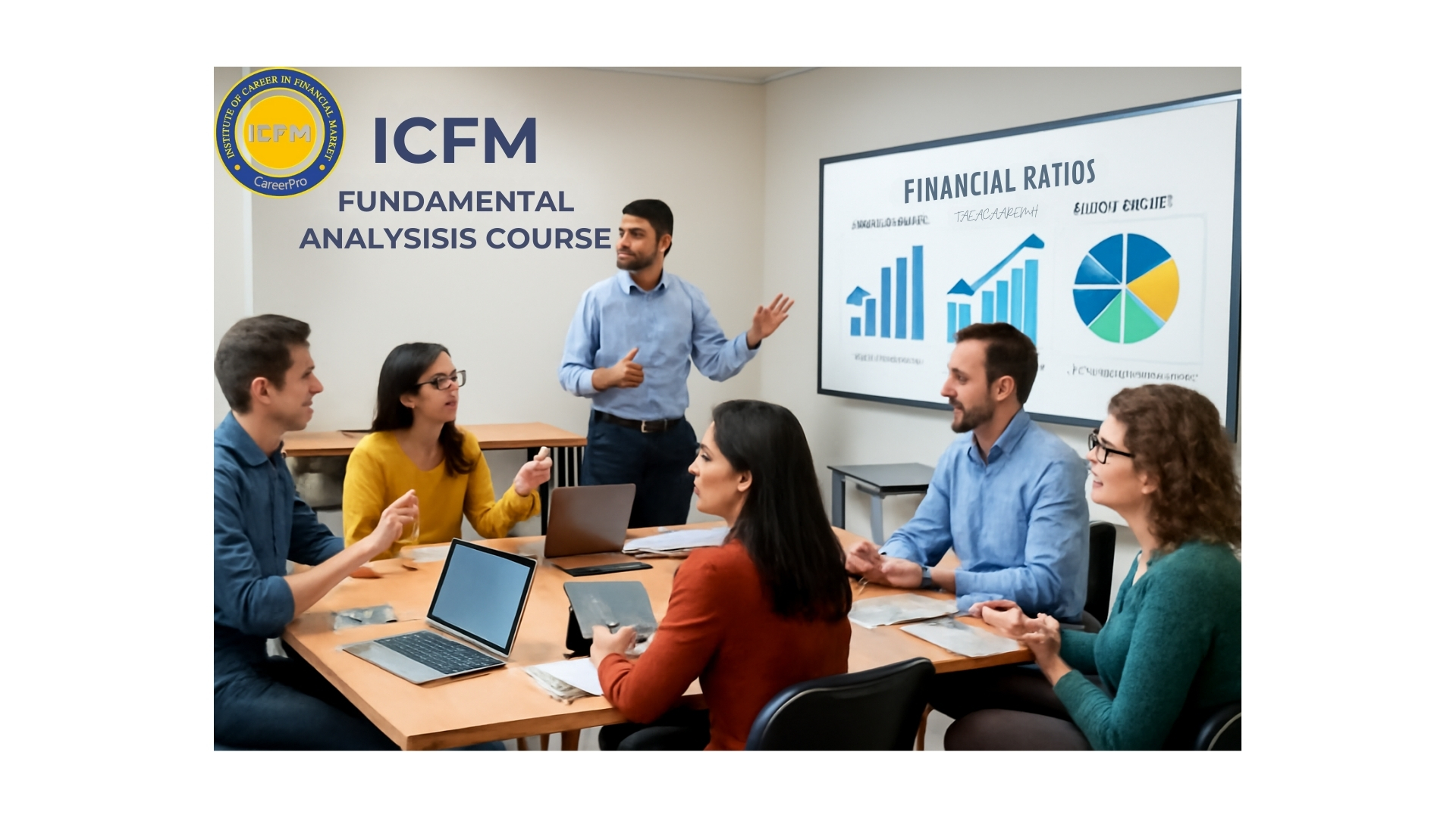 Fundamental Analysis Course students analyzing P/E Ratio trends