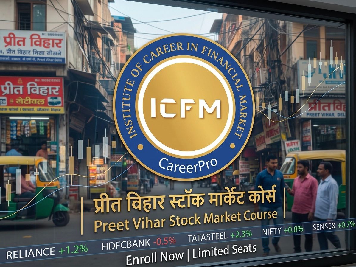 Stock Market Course in Preet Vihar with Live Trading Training by ICFM India