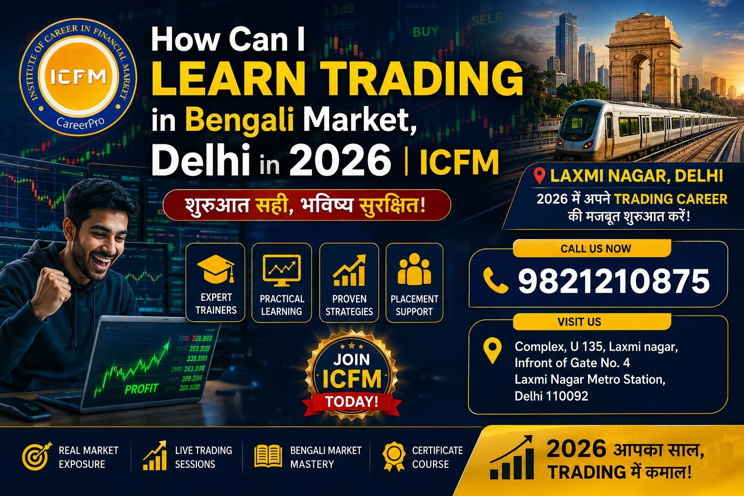 Stock Market Trading Course in Bengali Market Delhi