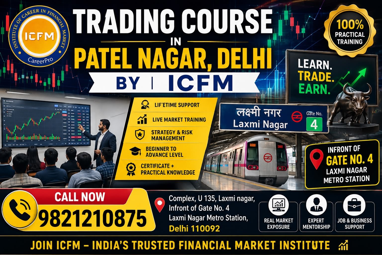 Trading Course in Patel Nagar Delhi by ICFM