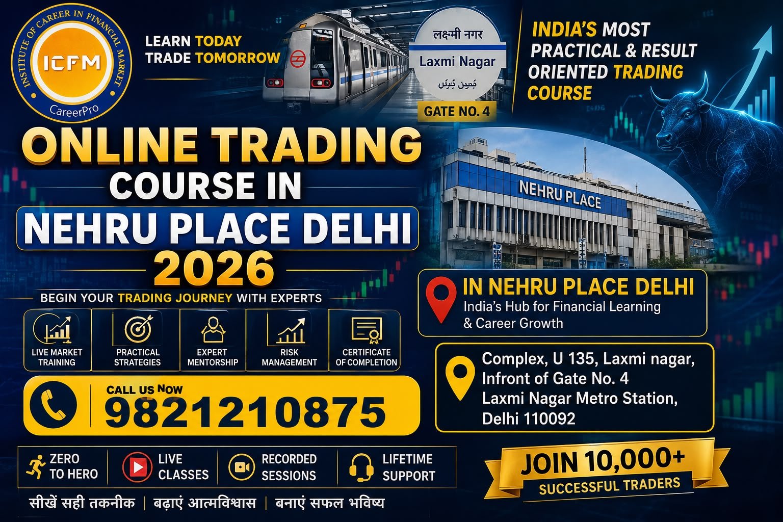 Online Trading Course in Nehru Place 2026 by ICFM India