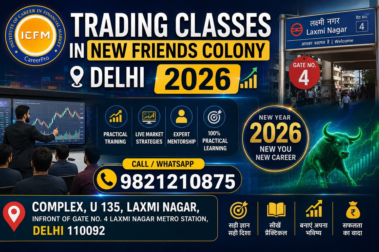 Trading Classes in New Friends Colony by ICFM