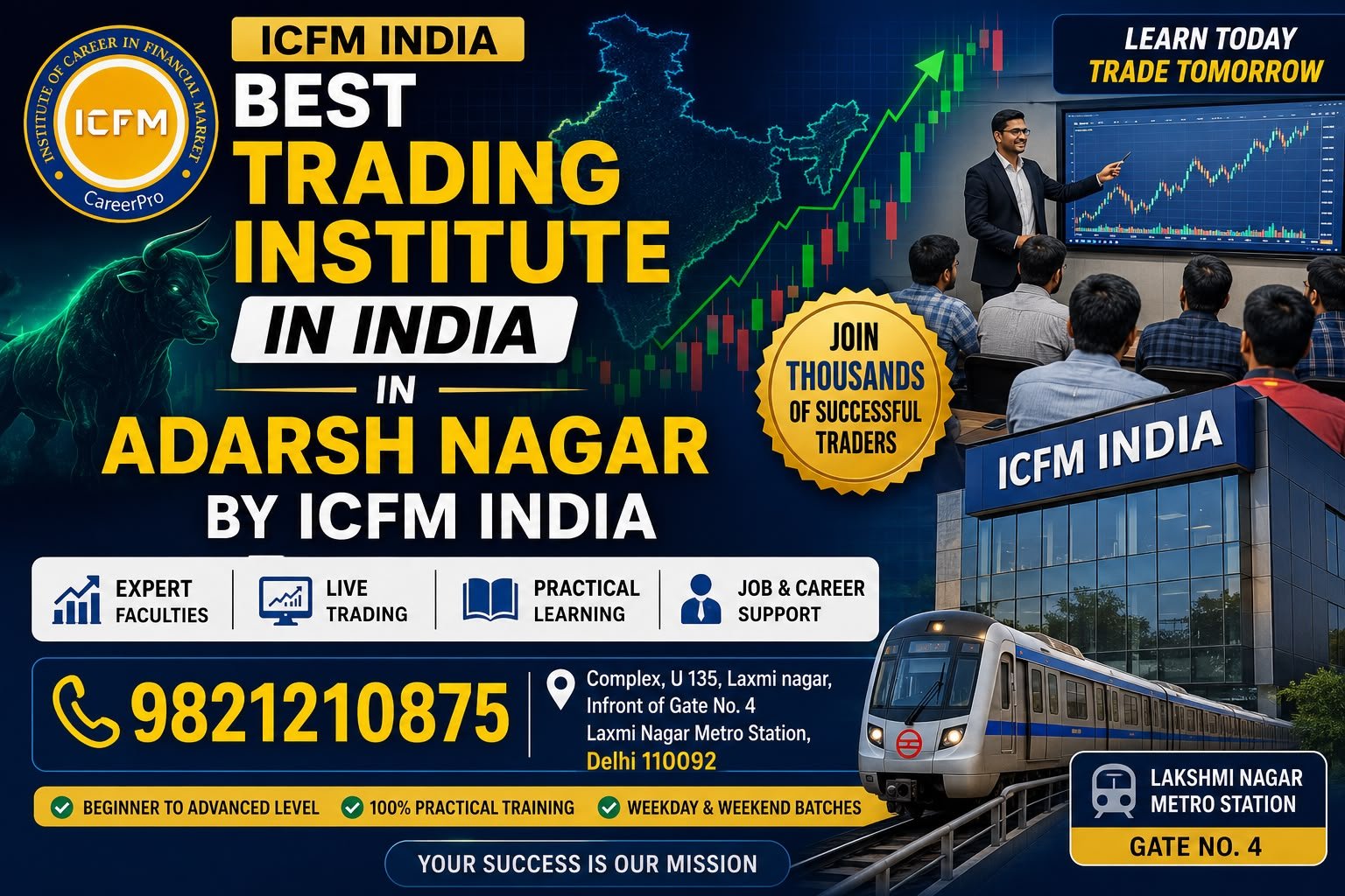 Best Trading Institute in India in Adarsh Nagar – ICFM Delhi