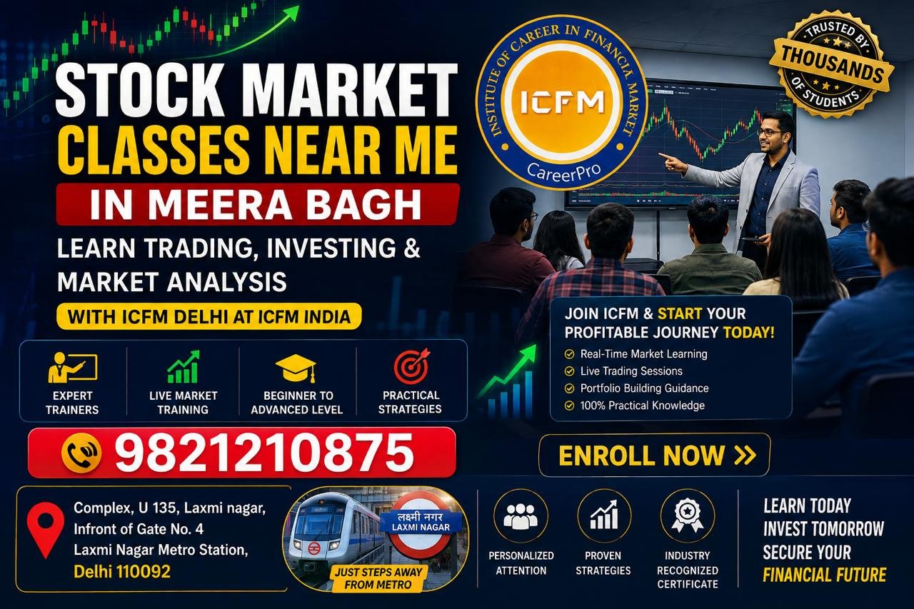 Stock Market Classes Near Me in Meera Bagh – ICFM