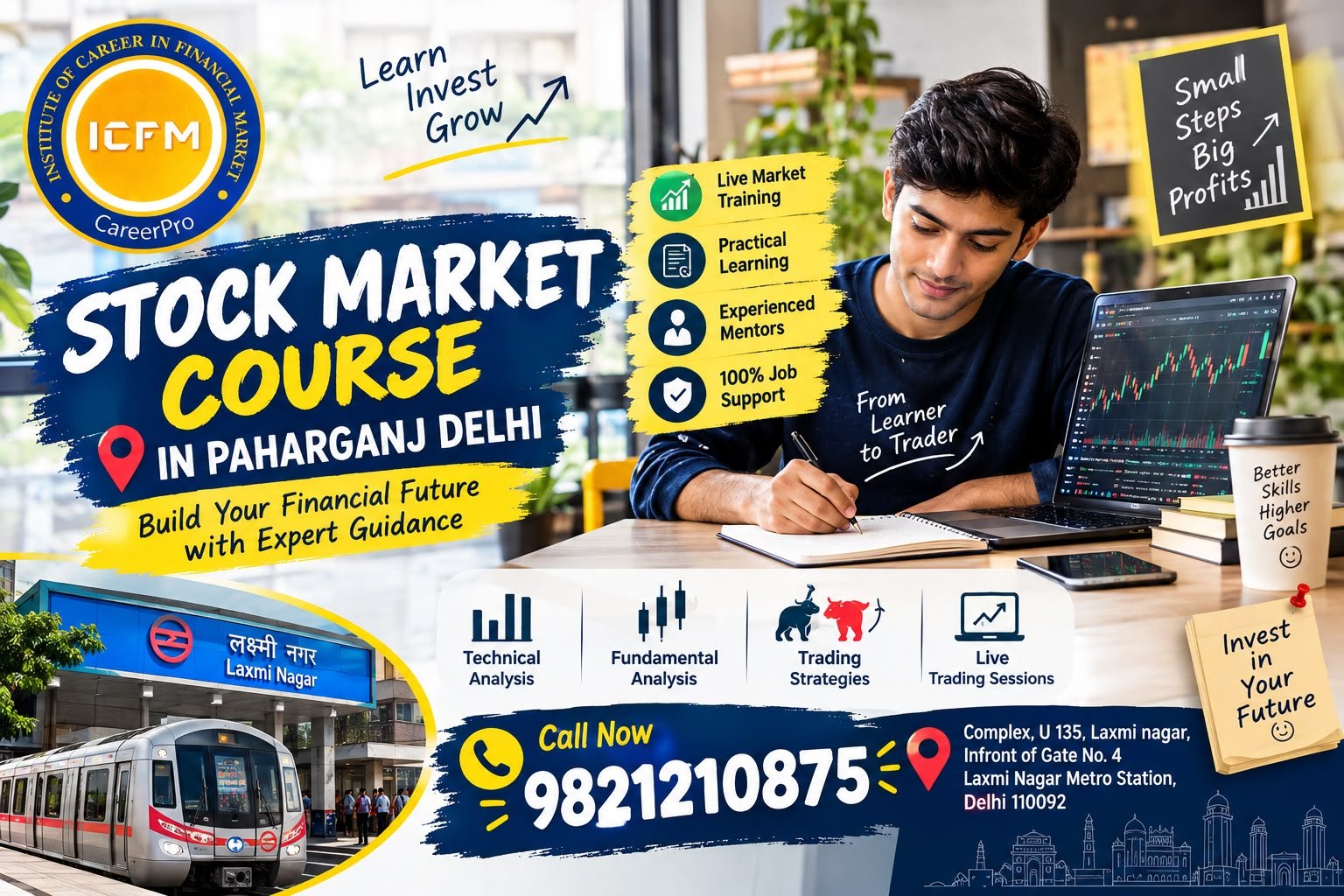 Stock Market Course in Paharganj Delhi – ICFM